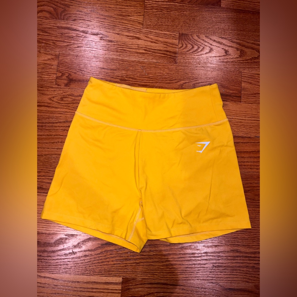 Gymshark Yellow Bike Shorts
